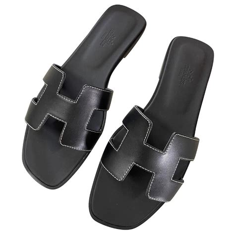 sandale oran hermes noir|oran sandals weight.